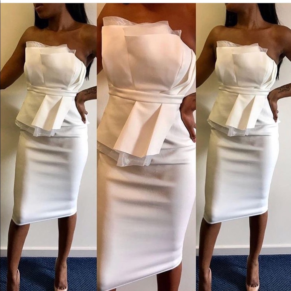 ❌SOLD❌ asos stapless bridal  midi dress